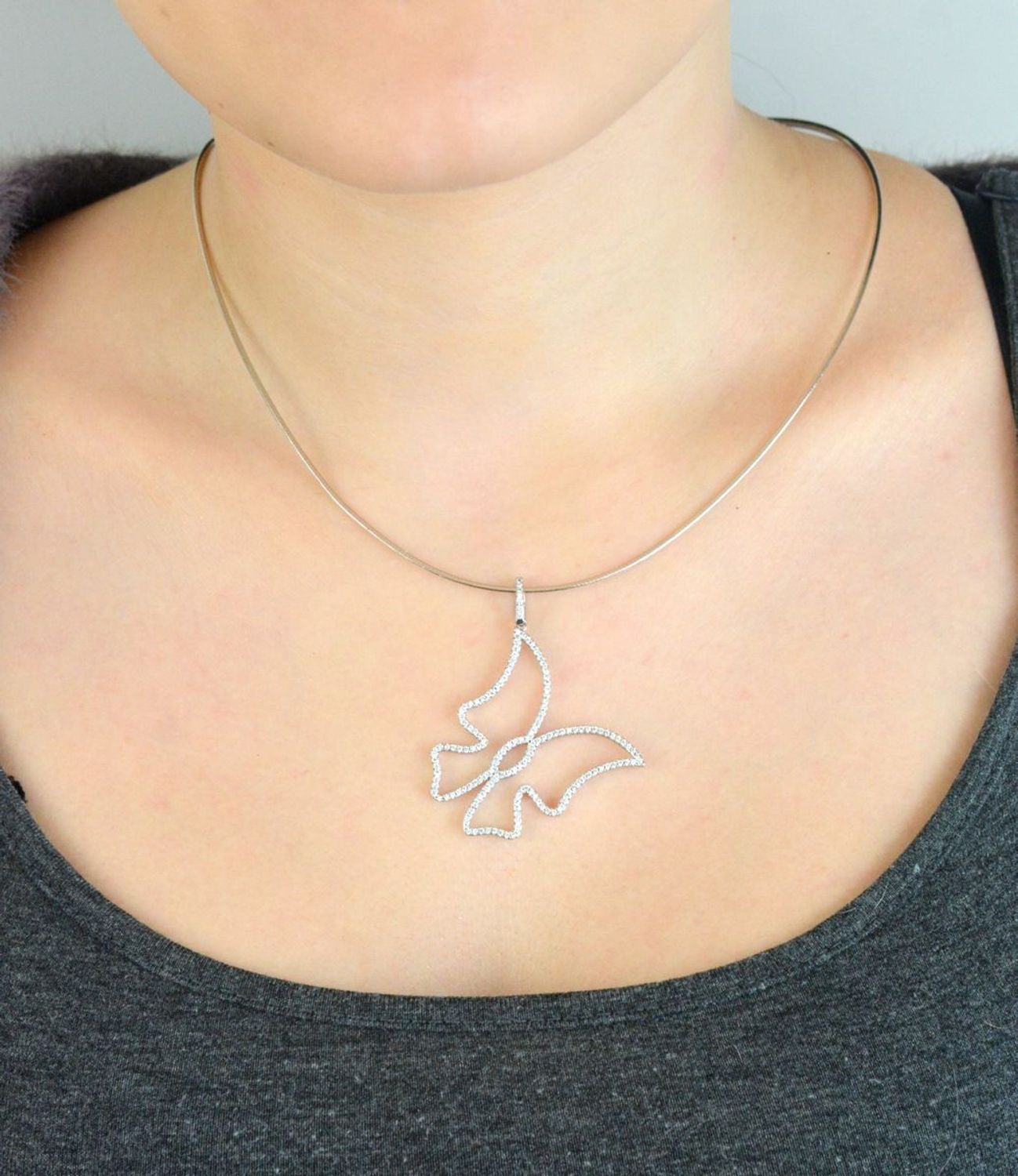 Zawieszka damska srebrna Ag 925 duży motyl z cyrkoniami DIA-ZAW-4635-925.jpg