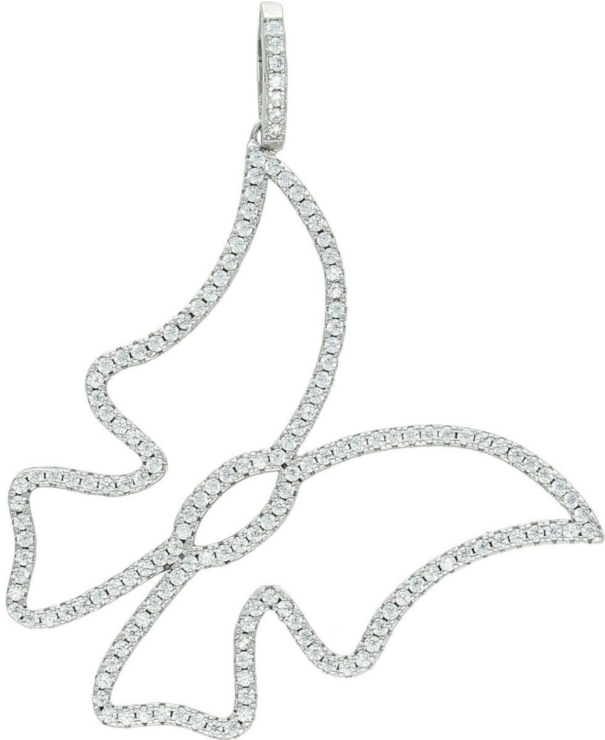 Zawieszka damska srebrna Ag 925 duży motyl z cyrkoniami DIA-ZAW-4635-925.jpg