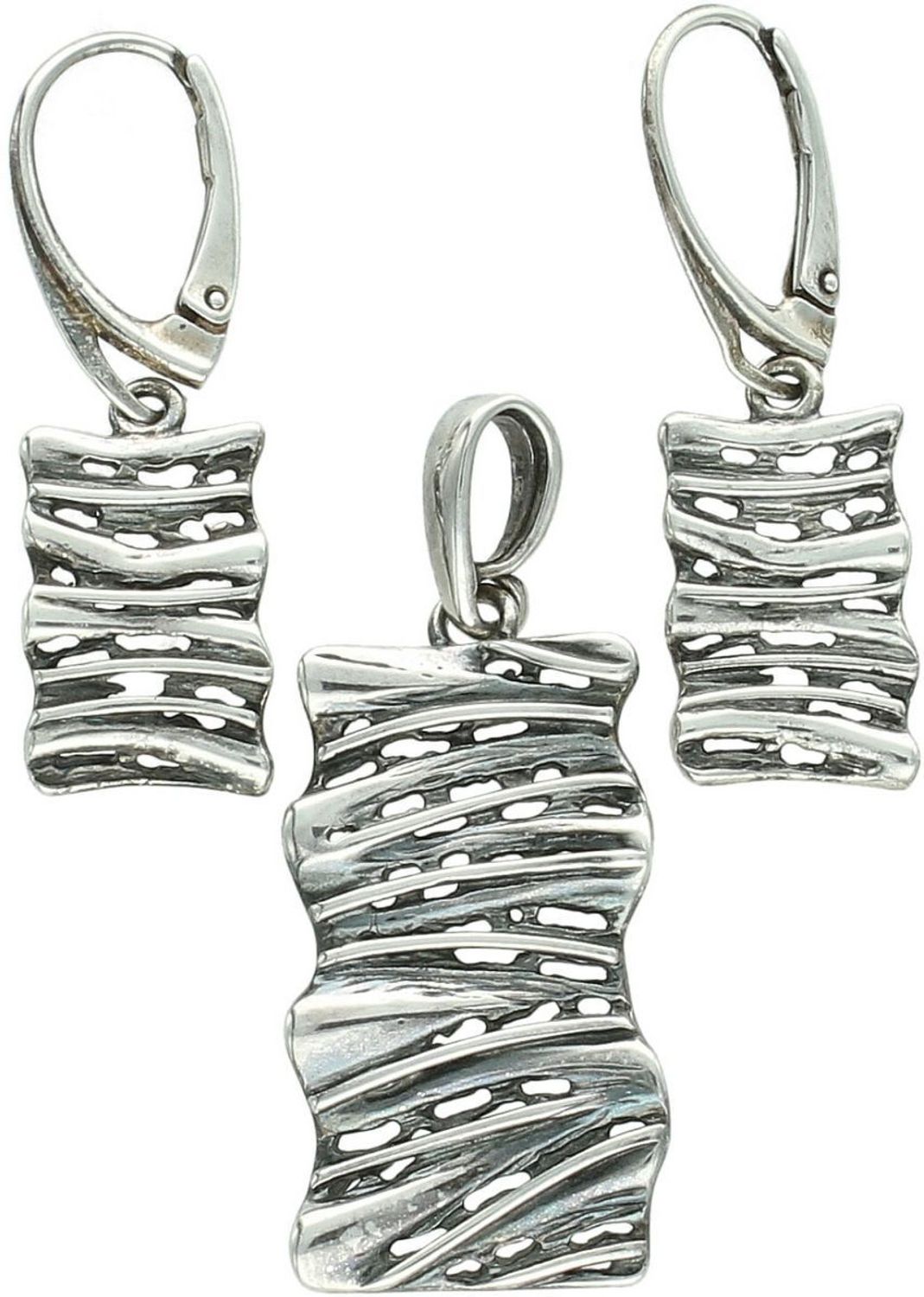 Elegancka srebrna zawieszka oksydowana DIA-ZAW-4667-925 w kształcie prostokąta. Srebro próby 925, klasyczny design, doskonała do kompletu z kolczykami i bransoletką. Idealny wybór dla kobiet 1.jpg