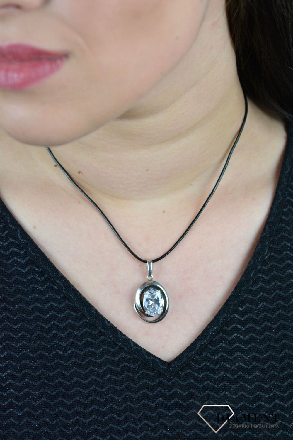 Zawieszka srebrna 'Cyrkonia w fantazyjnej oprawie' DIA-ZAW-4834-925.jpg