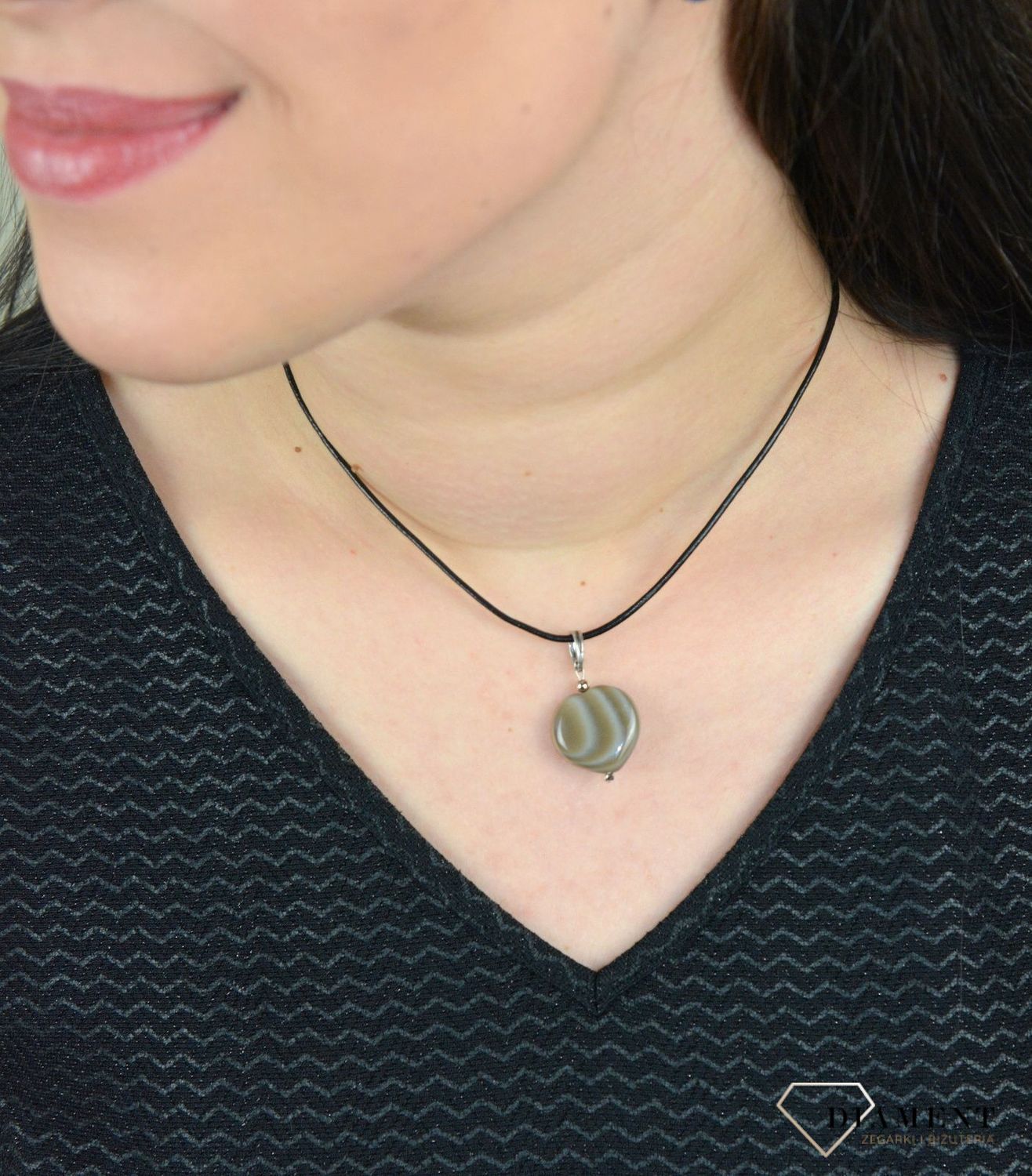 Zawieszka w kształcie serca  krzemień pasiasty DIA-ZAW-4835-925.jpg