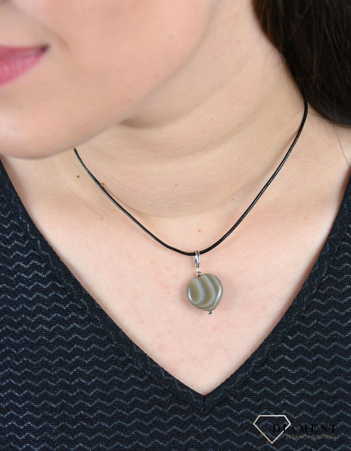 Zawieszka w kształcie serca  krzemień pasiasty DIA-ZAW-4835-925.jpg