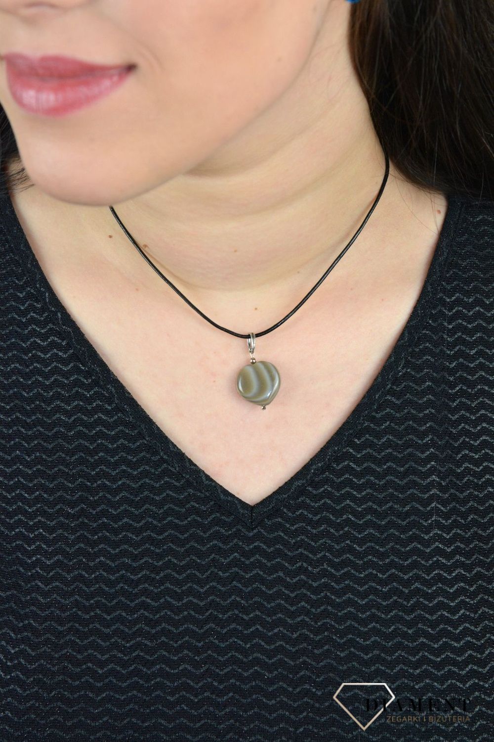 Zawieszka w kształcie serca  krzemień pasiasty DIA-ZAW-4835-925.jpg