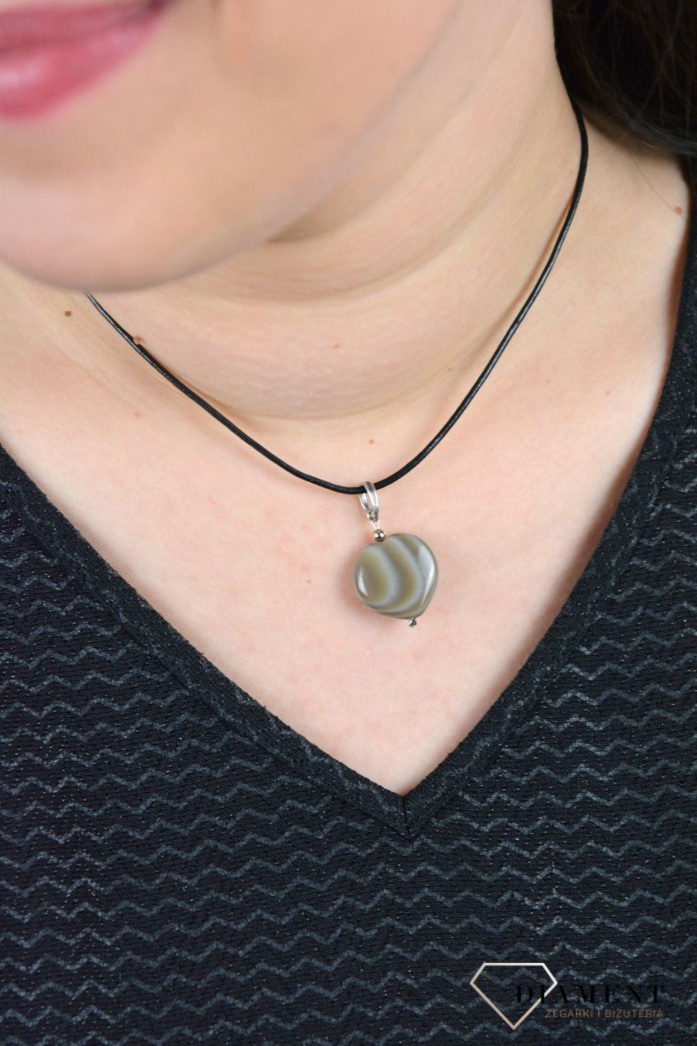 Zawieszka w kształcie serca  krzemień pasiasty DIA-ZAW-4835-925.jpg