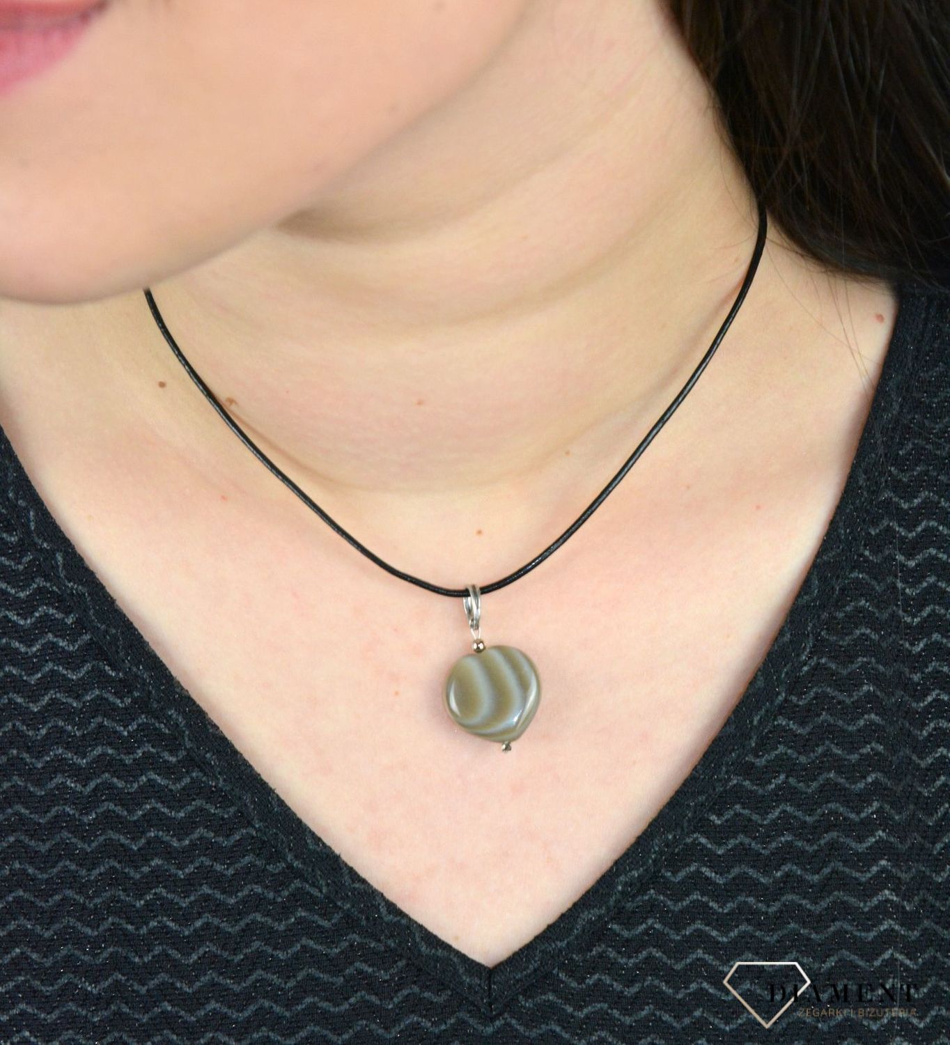 Zawieszka w kształcie serca  krzemień pasiasty DIA-ZAW-4835-925.jpg