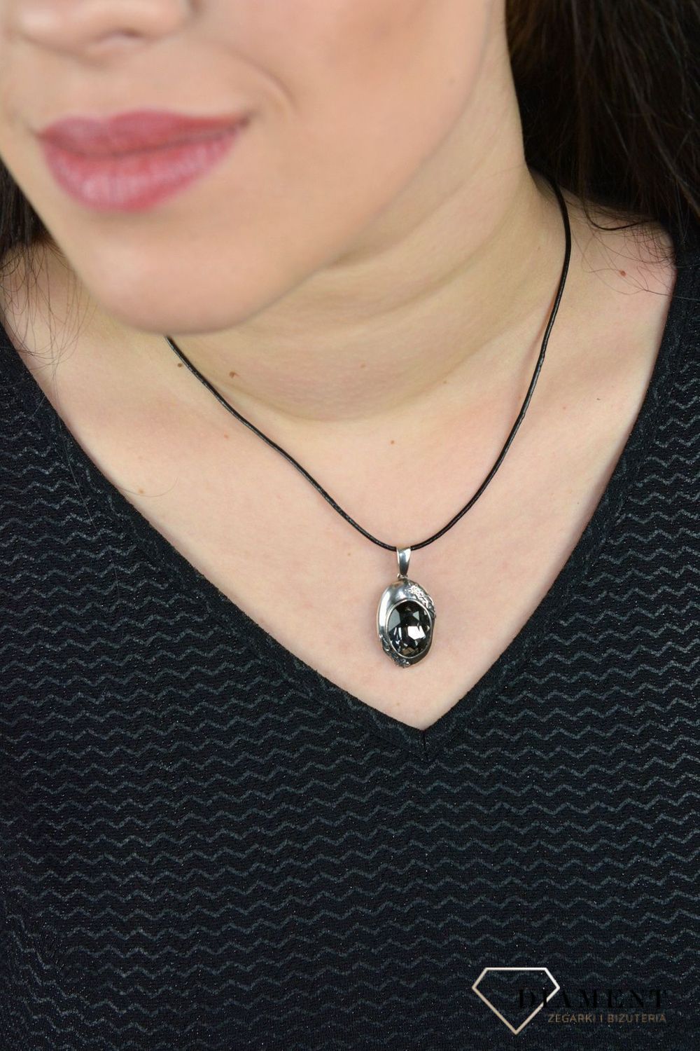 Zawieszka oksydowana  z cyrkonią DIA-ZAW-4836-925.jpg