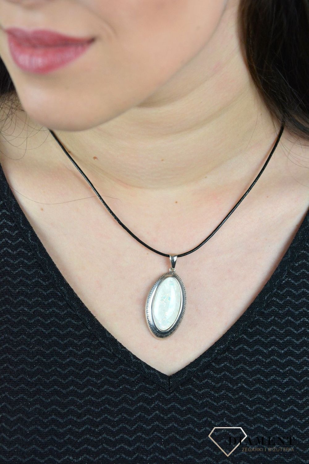 Efektowna zawieszka opal syntetyczny DIA-ZAW-4839-925.jpg