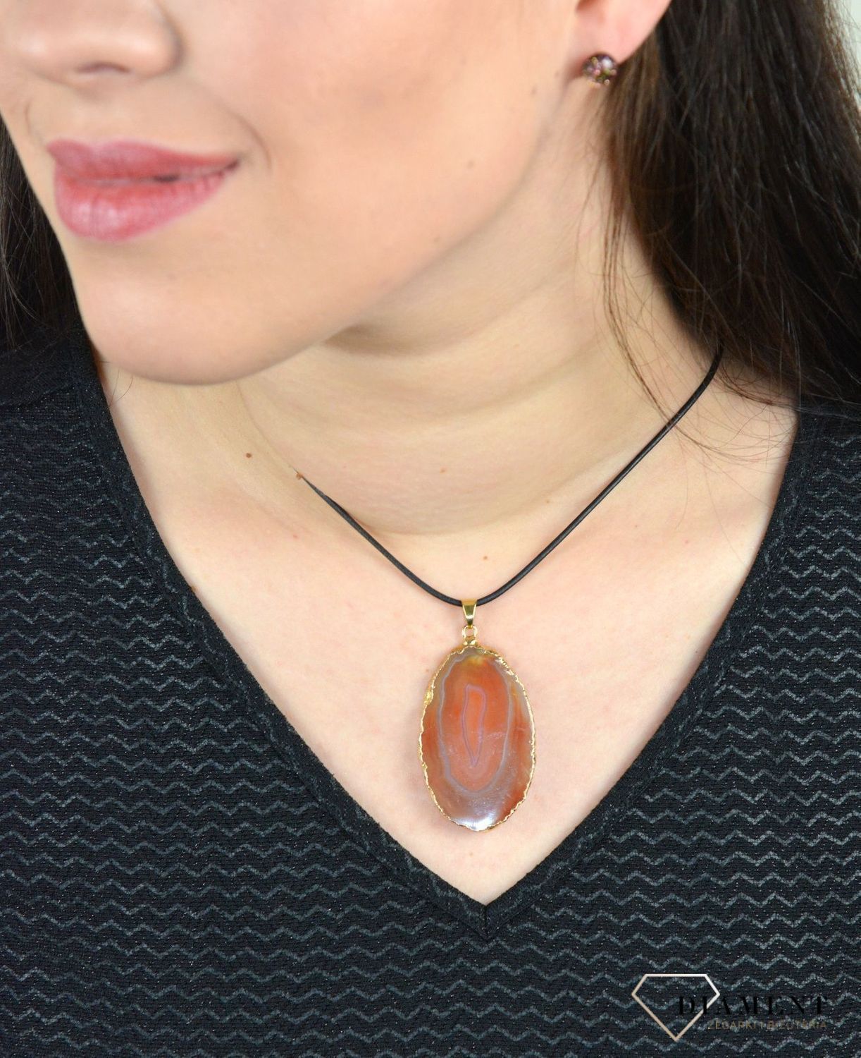 Nowoczesna zawieszka z naturalnym kamieniem agat DIA-ZAW-4845-925.jpg
