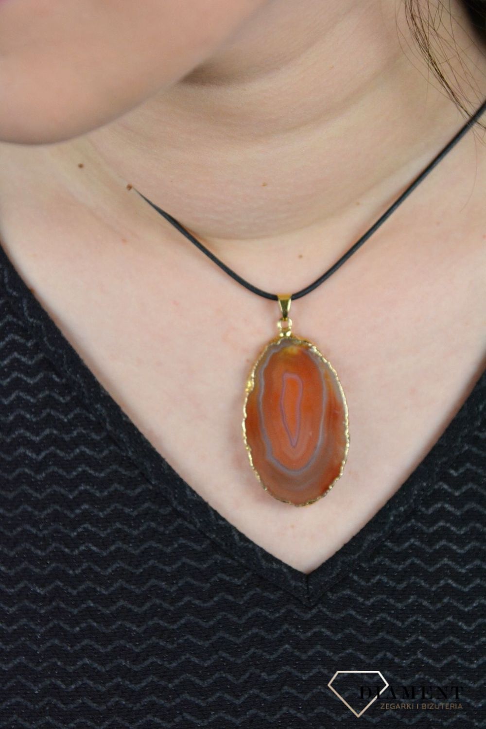 Nowoczesna zawieszka z naturalnym kamieniem agat DIA-ZAW-4845-925.jpg