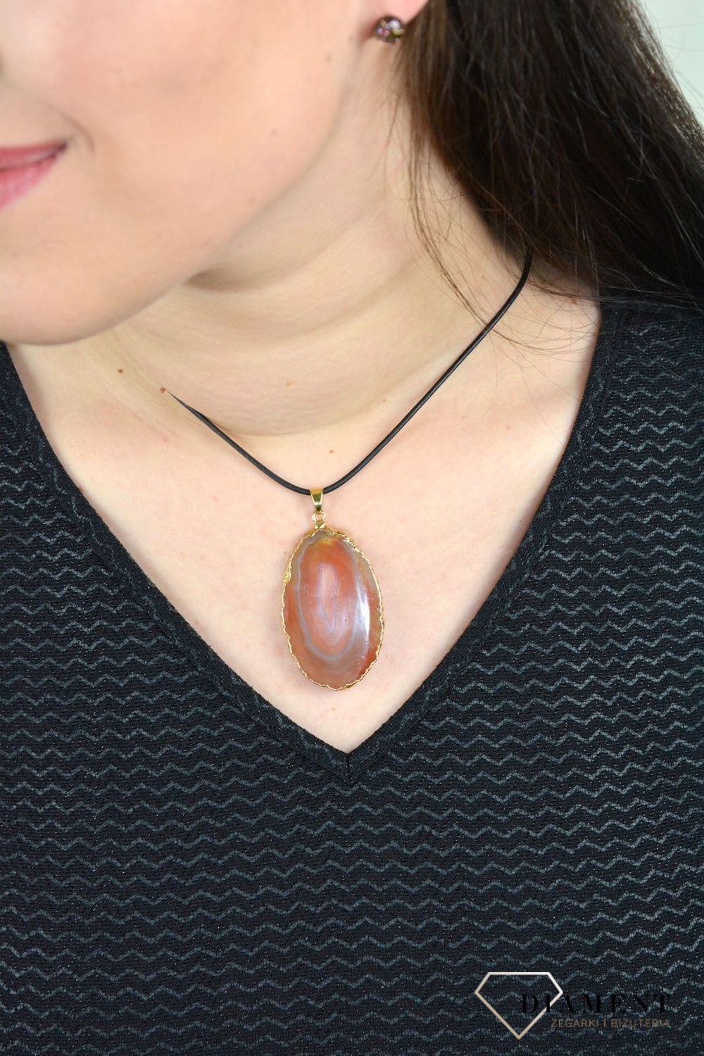 Nowoczesna zawieszka z naturalnym kamieniem agat DIA-ZAW-4845-925.jpg