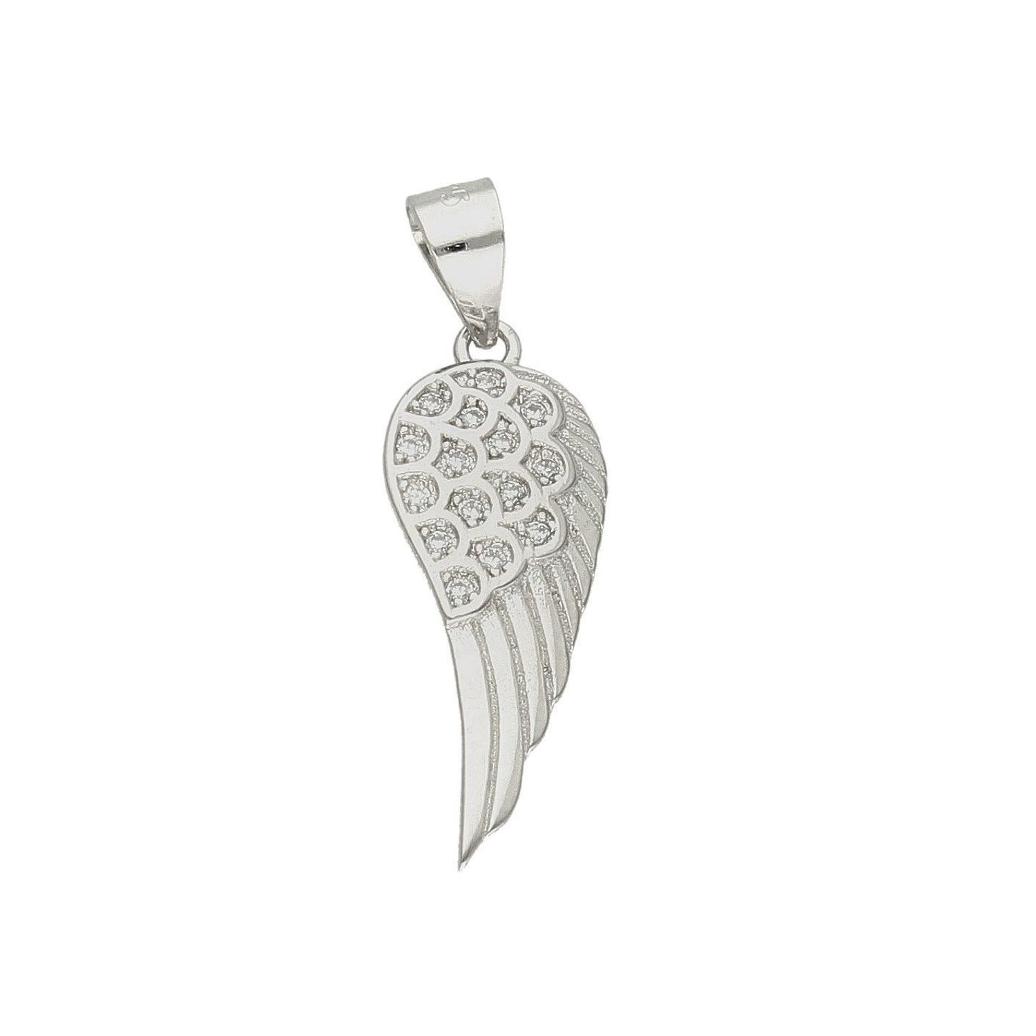 Srebrna zawieszka skrzydło z cyrkoniami DIA-ZAW-51734-925. Zawieszka charakteryzuję się niezwykłą precyzją wykonania. Srebro jest cenionym materiałem wśród jubilerów. Zawieszka została ukształtowana, na wzór skrzydła. Symbol s.jpg