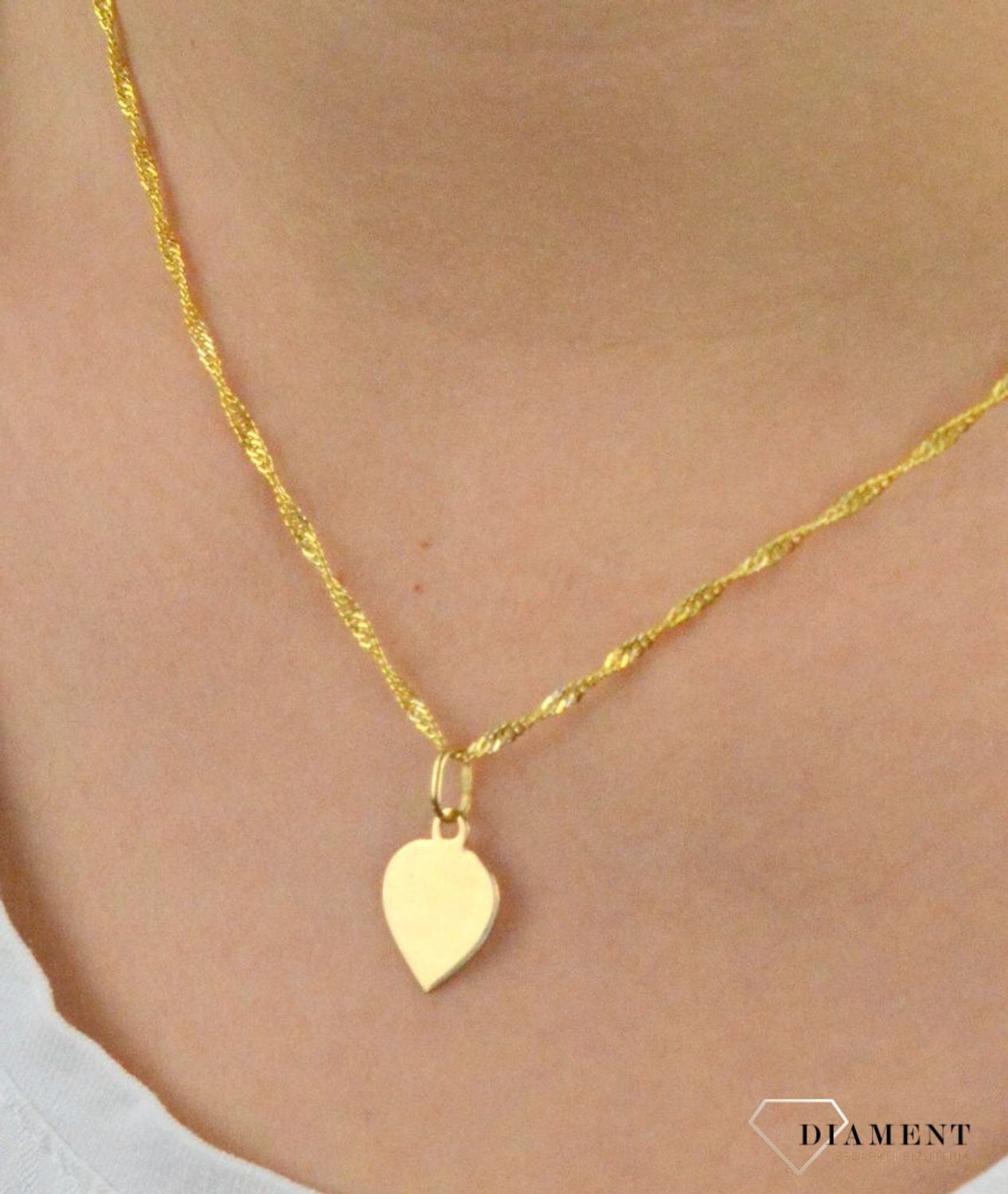 Zawieszka na łańcuszek 585 'Małe serduszko z grawerem' DIA-ZAW-5231-585.jpg