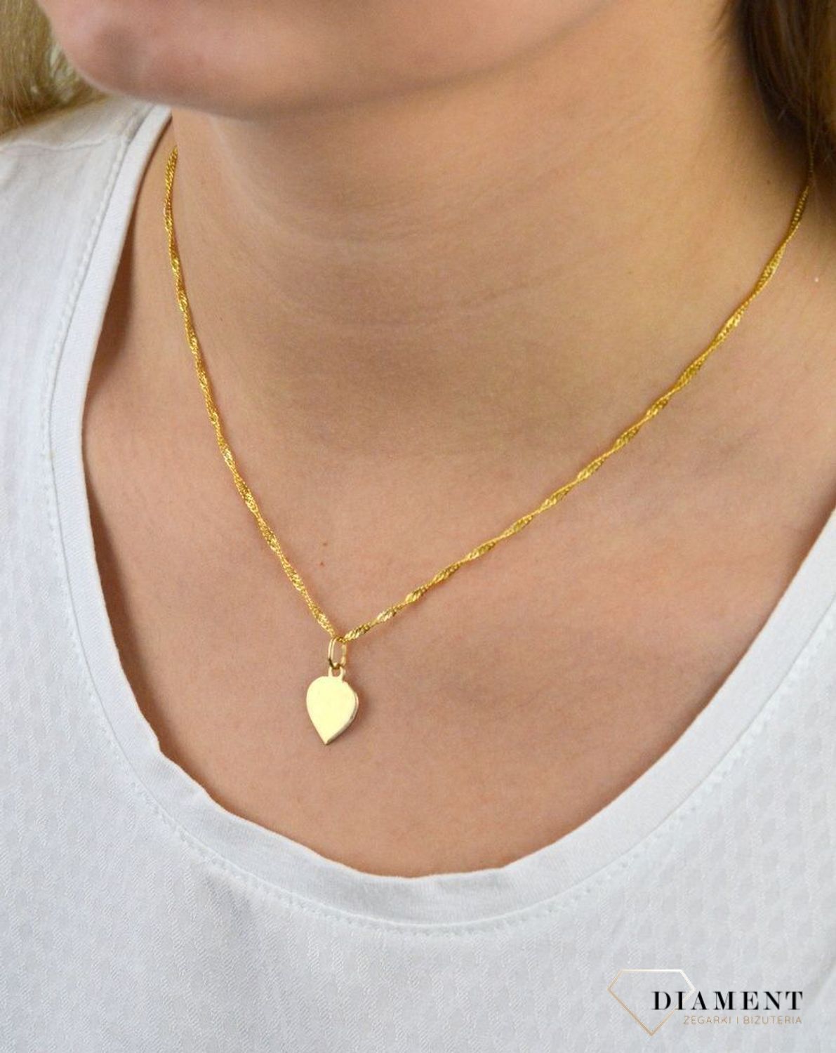Zawieszka na łańcuszek 585 'Małe serduszko z grawerem' DIA-ZAW-5231-585.jpg