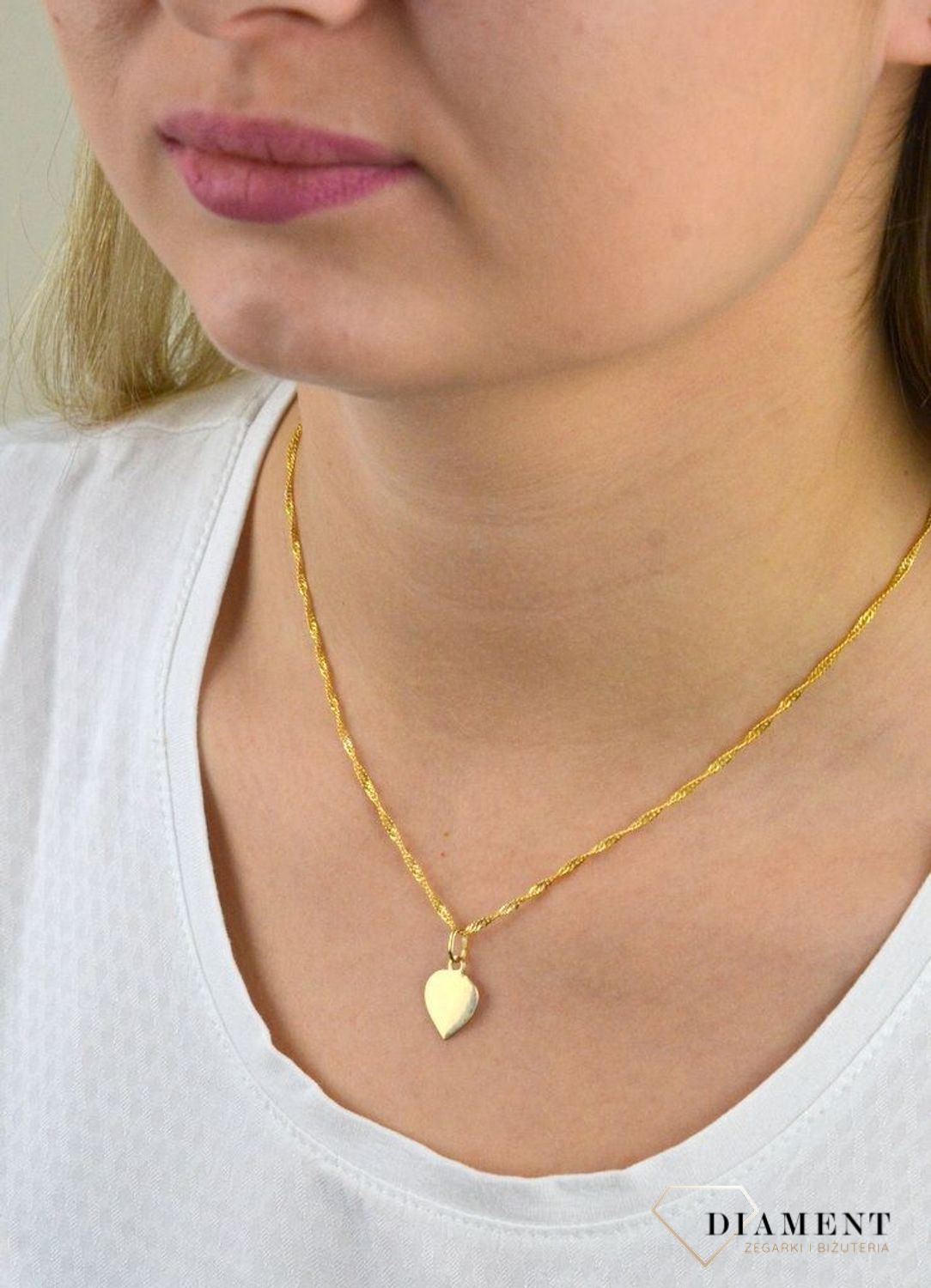 Zawieszka na łańcuszek 585 'Małe serduszko z grawerem' DIA-ZAW-5231-585.jpg
