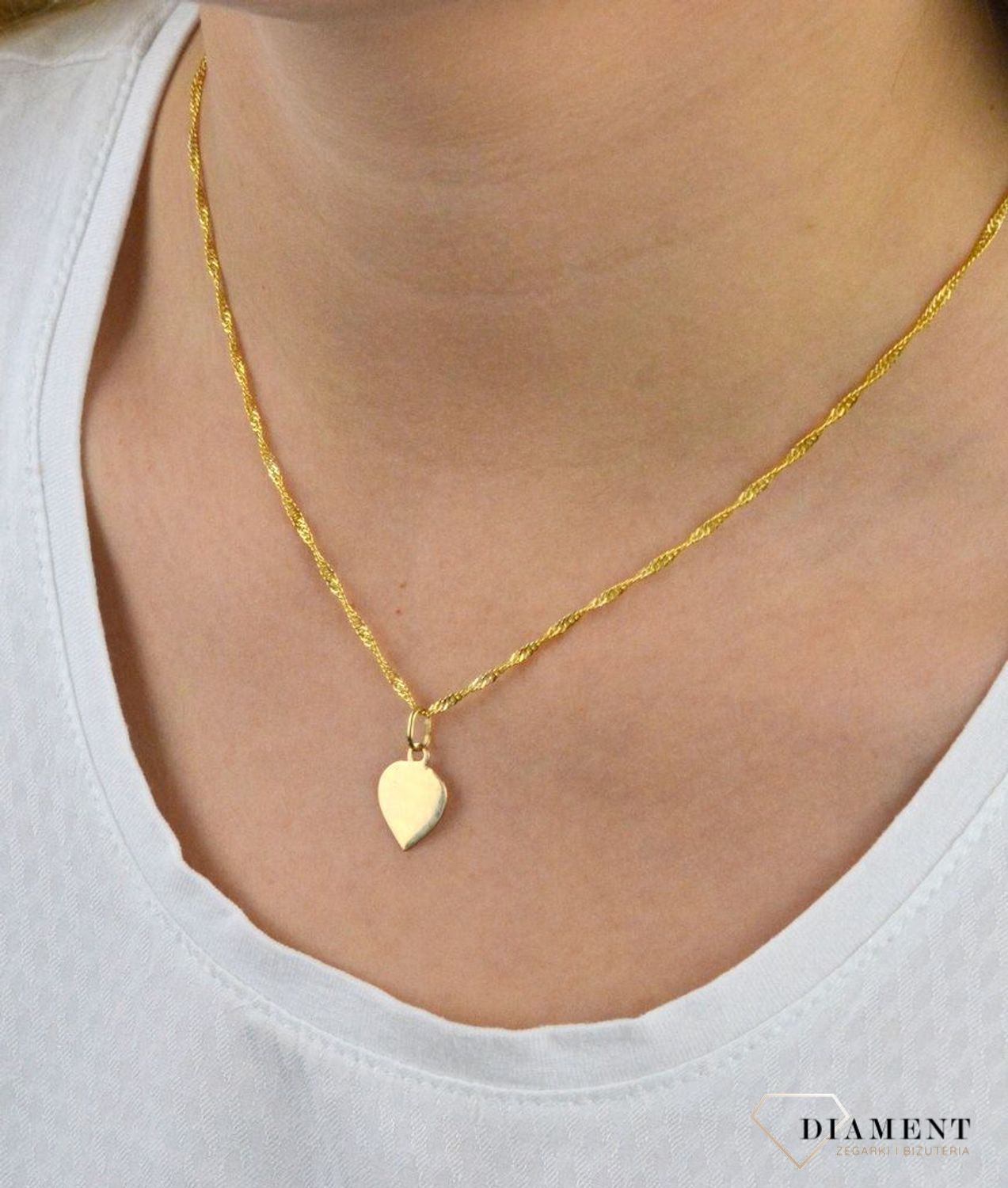 Zawieszka na łańcuszek 585 'Małe serduszko z grawerem' DIA-ZAW-5231-585.jpg