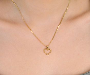 Złota zawieszka – serce z delikatnych kuleczek DIA-ZAW-5234-585✨ 🎁 Idealny prezent dla ukochanej kobiety, aby okazać jej swoje uczucia. 💛symbol miłości i elegancji, który wyrazi najpiękniejsze uczucia 💕 (4).JPG