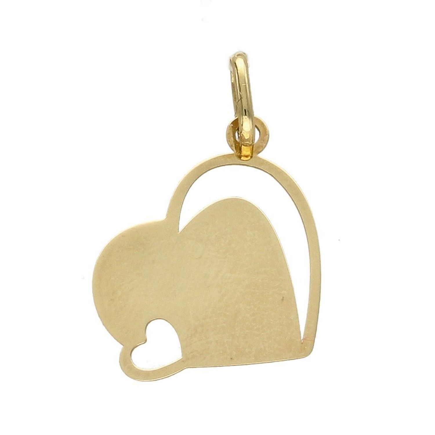 Złota zawieszka w kształcie serca z ozdobnym wzorem. Elegancki wisiorek wykonany z najwyższej jakości 14 –karatowego żółtego złota. Ta unikalna biżuteria, która zachwyci każdą kobietę. (2).jpg