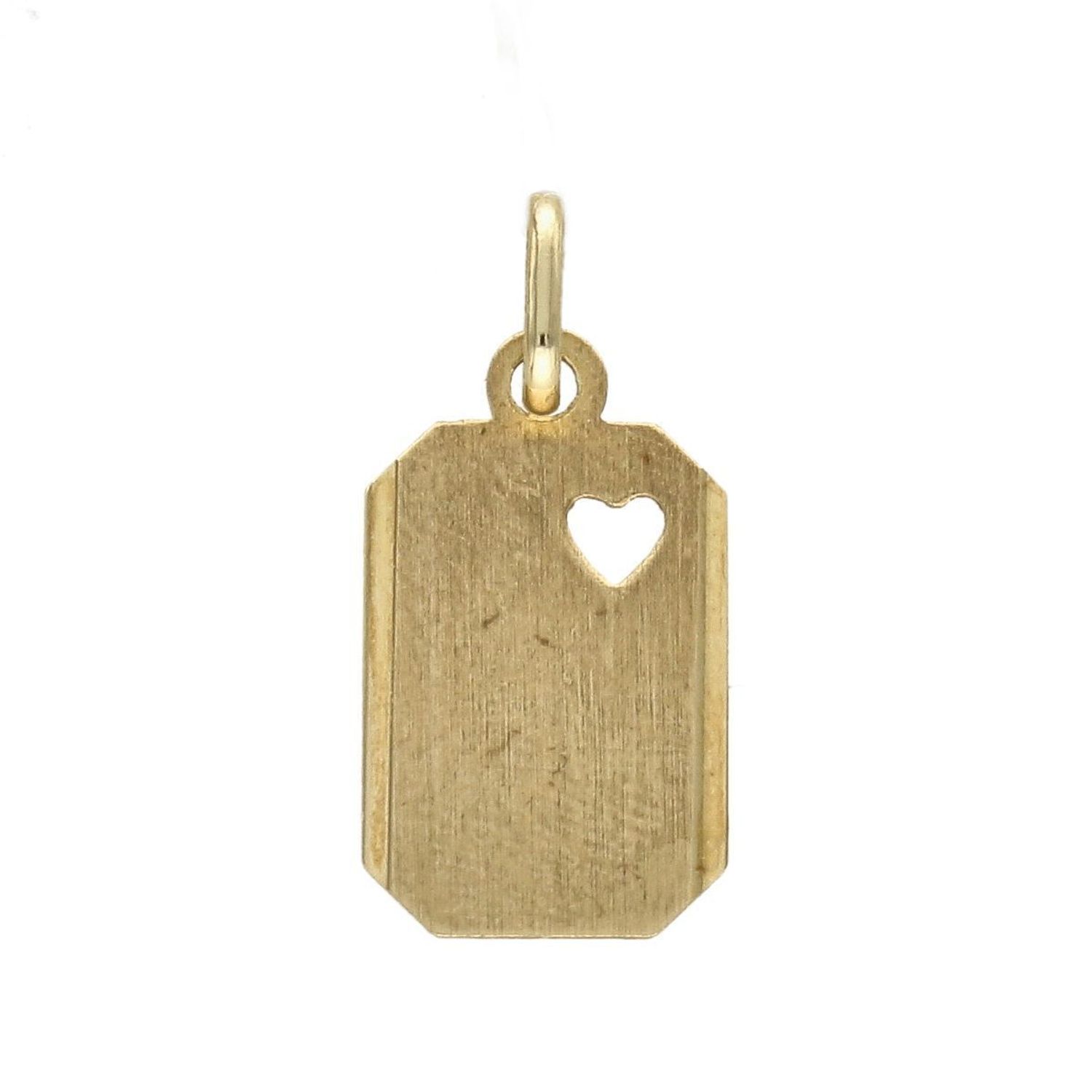 Złota zawieszka nieśmiertelnik 'Wycięte serce' DIA-ZAW-5250-585.jpg