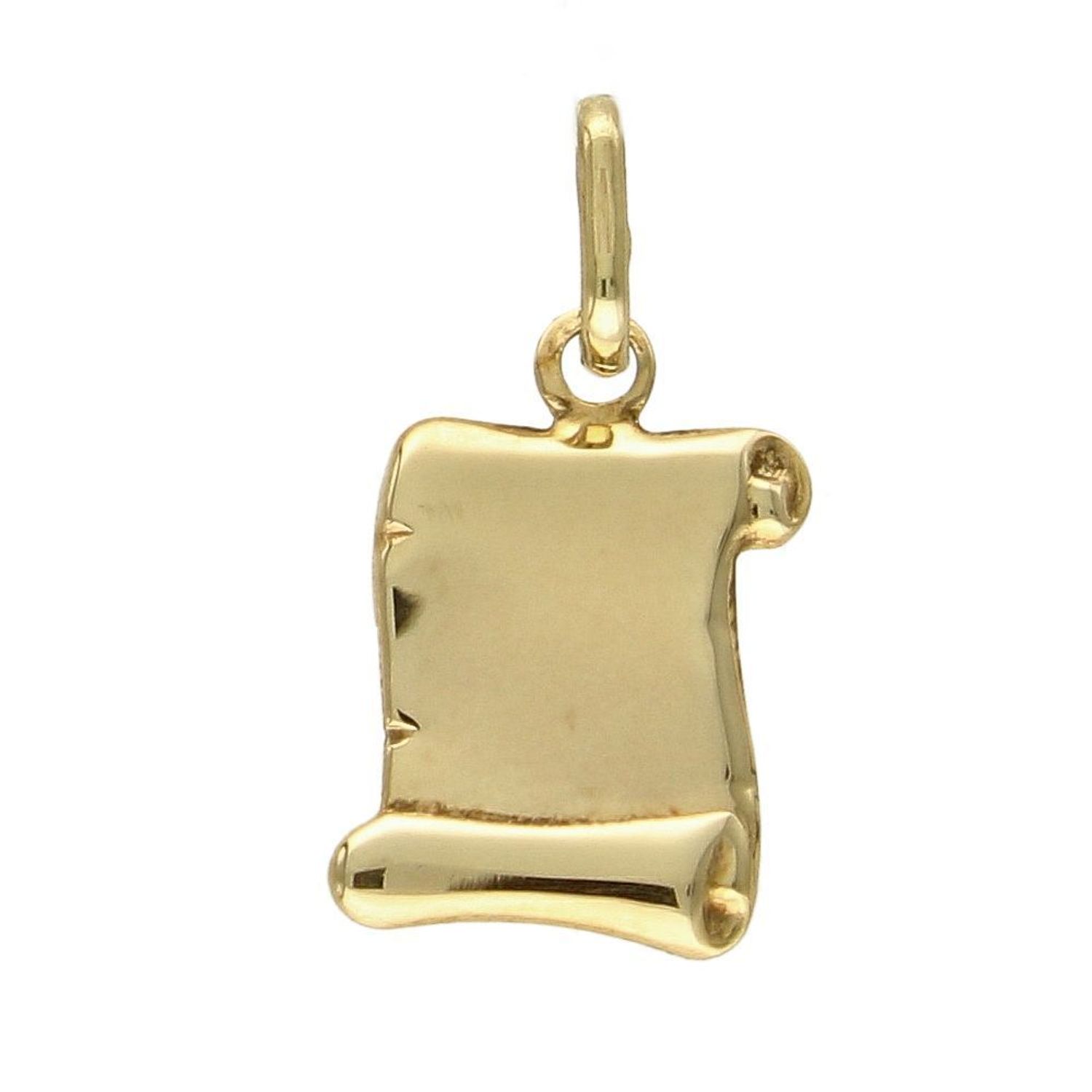 Złota zawieszka nieśmiertelnik 'Papirus' DIA-ZAW-5251-585.jpg