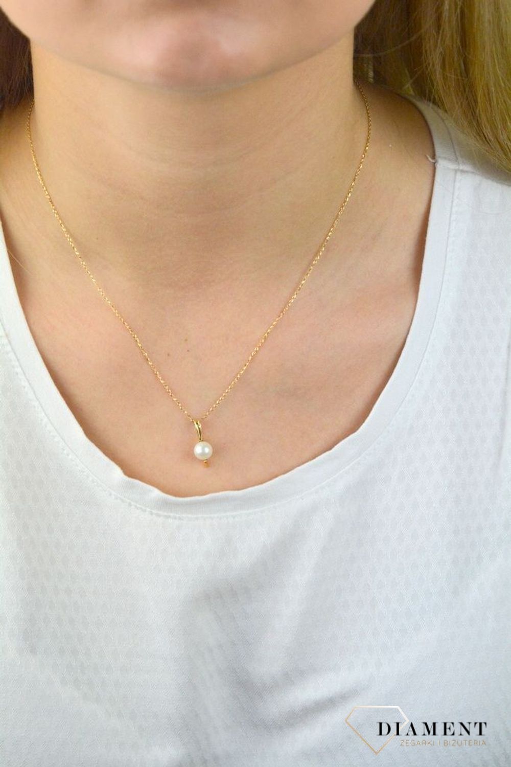 Złota zawieszka 585 złoto z perełką DIA-ZAW-5258-585.jpg