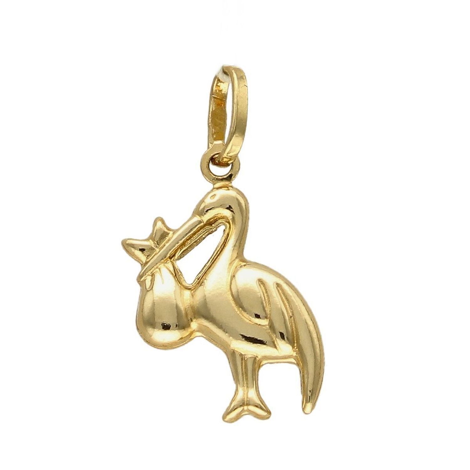 Złota zawieszka 585 Bocian DIA-ZAW-5268-585.jpg