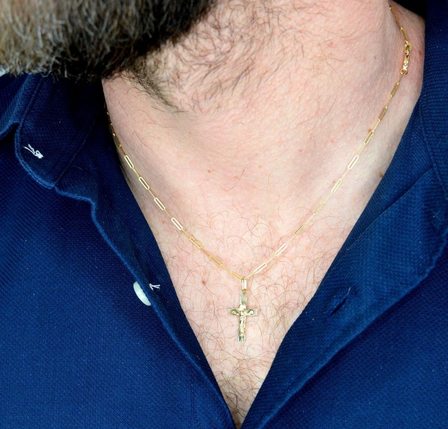 Duży złoty krzyż 585 z wizerunkiem  DIA-ZAW-5353-585.jpg