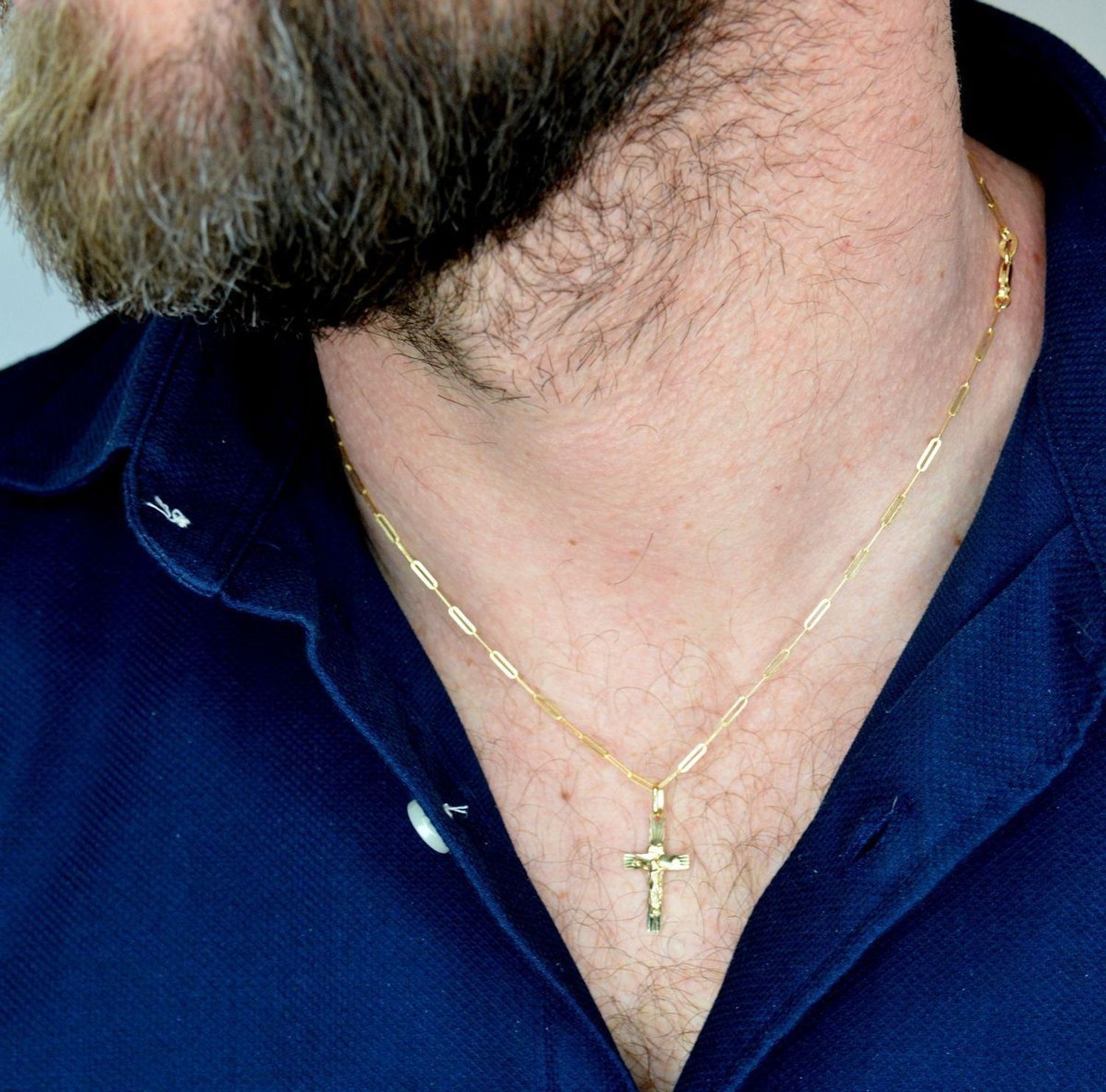 Duży złoty krzyż 585 z wizerunkiem  DIA-ZAW-5353-585.jpg