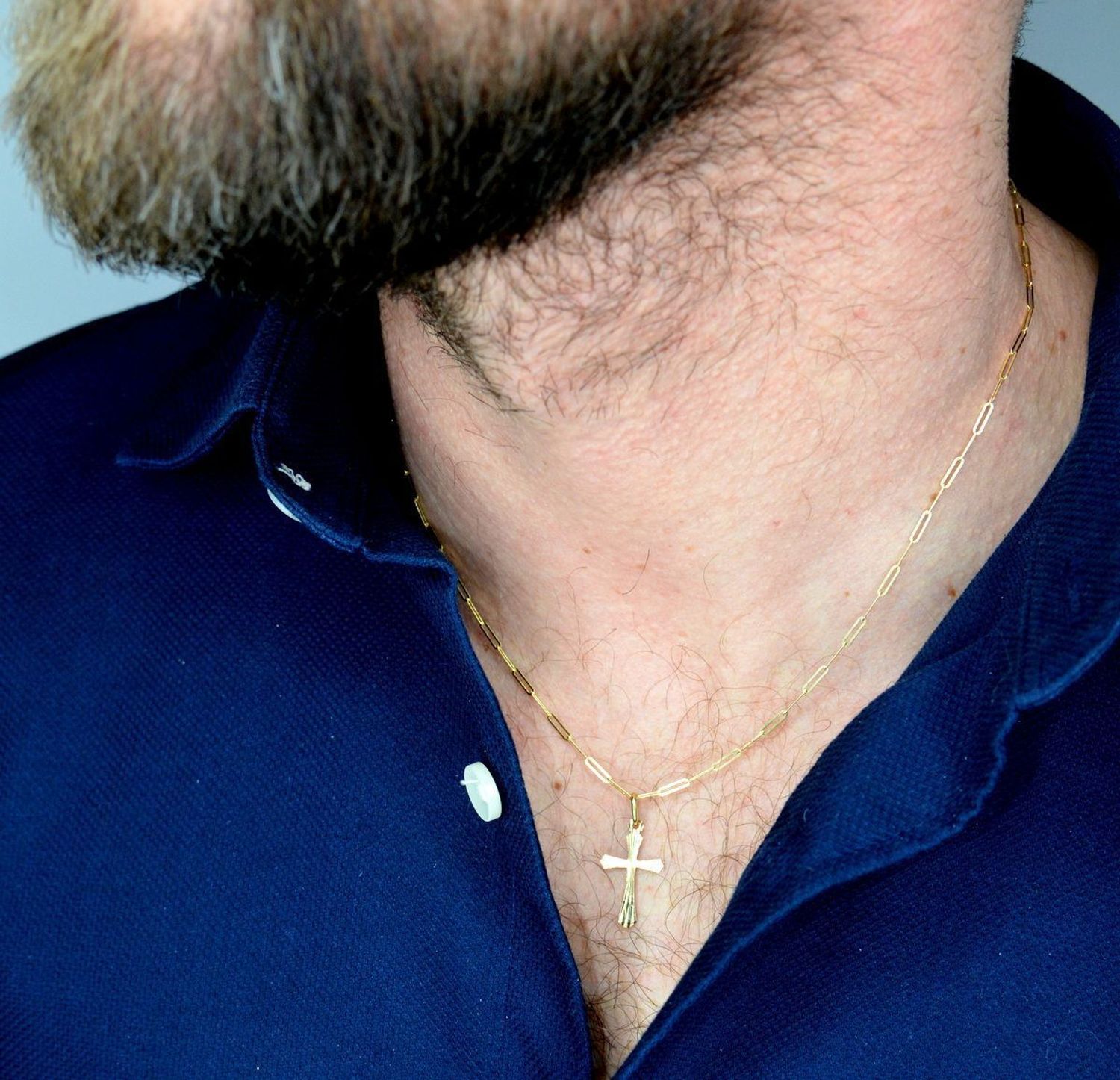 Złota zawieszka 585 grawerowany krzyżyk DIA-ZAW-5354-585.jpg