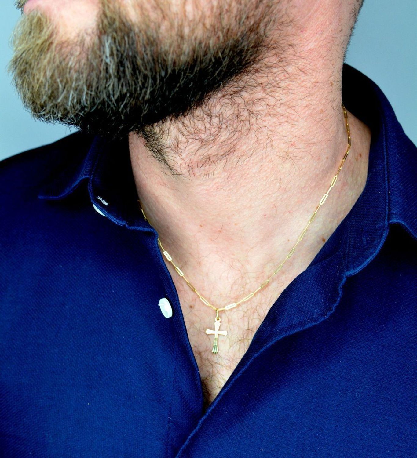 Złota zawieszka 585 grawerowany krzyżyk DIA-ZAW-5354-585.jpg