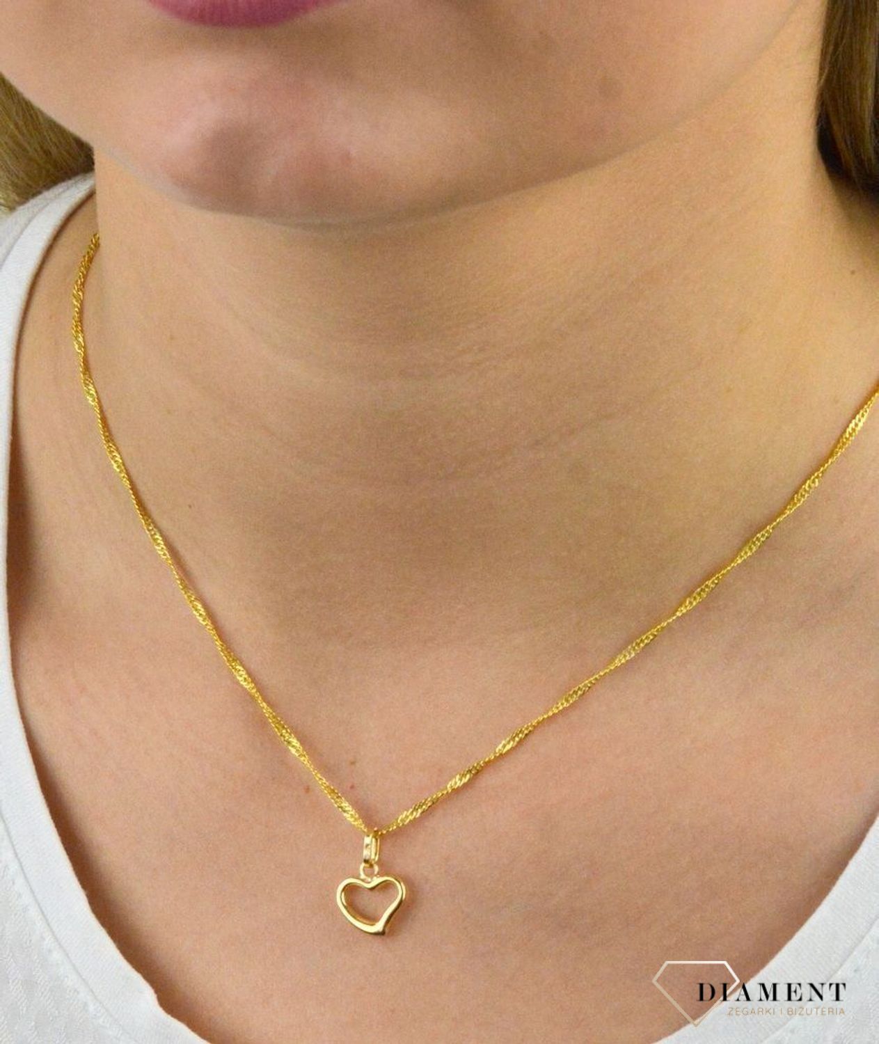Złota zawieszka 585 serce DIA-ZAW-5361-585.jpg