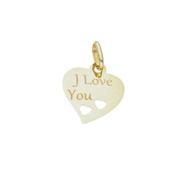 Zawieszka srebrna pozłacana serce I Love You DIA-ZAW-5392-585. Serce zawieszka serce. Serce pozłacane zawieszka. Serce z napisem I Love You. Zawieszka dla ukochanej. Zawieszka srebrna serce idealna na prezent..jpg