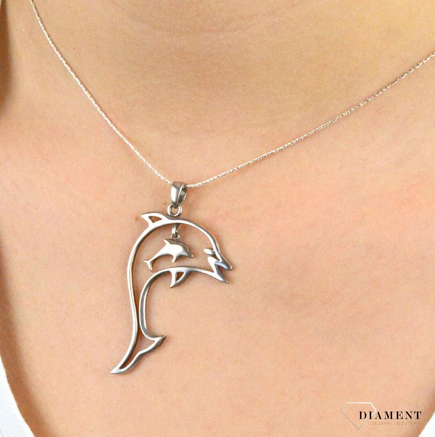 Srebrna zawieszka delfin DIA-ZAW-5536-925.jpg