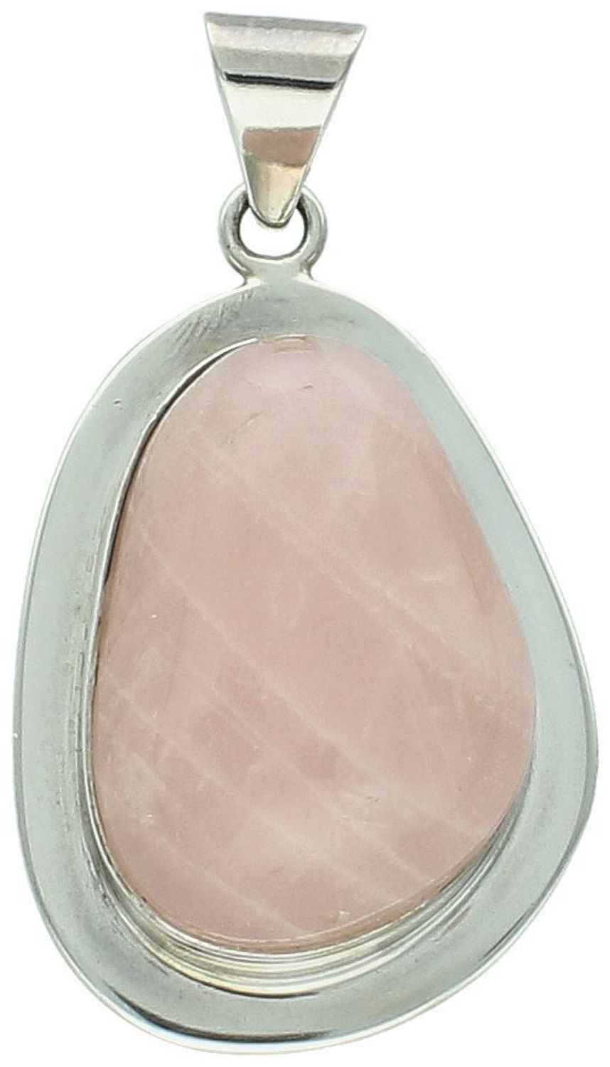 Elegancka zawieszka damska z naturalnym kwarcem różowym. Wykonana ze srebra próby 925, waga 24,10 g, długość 5,0 cm, szerokość 2,8 cm. Model DIA-ZAW-5755-925.1.jpg