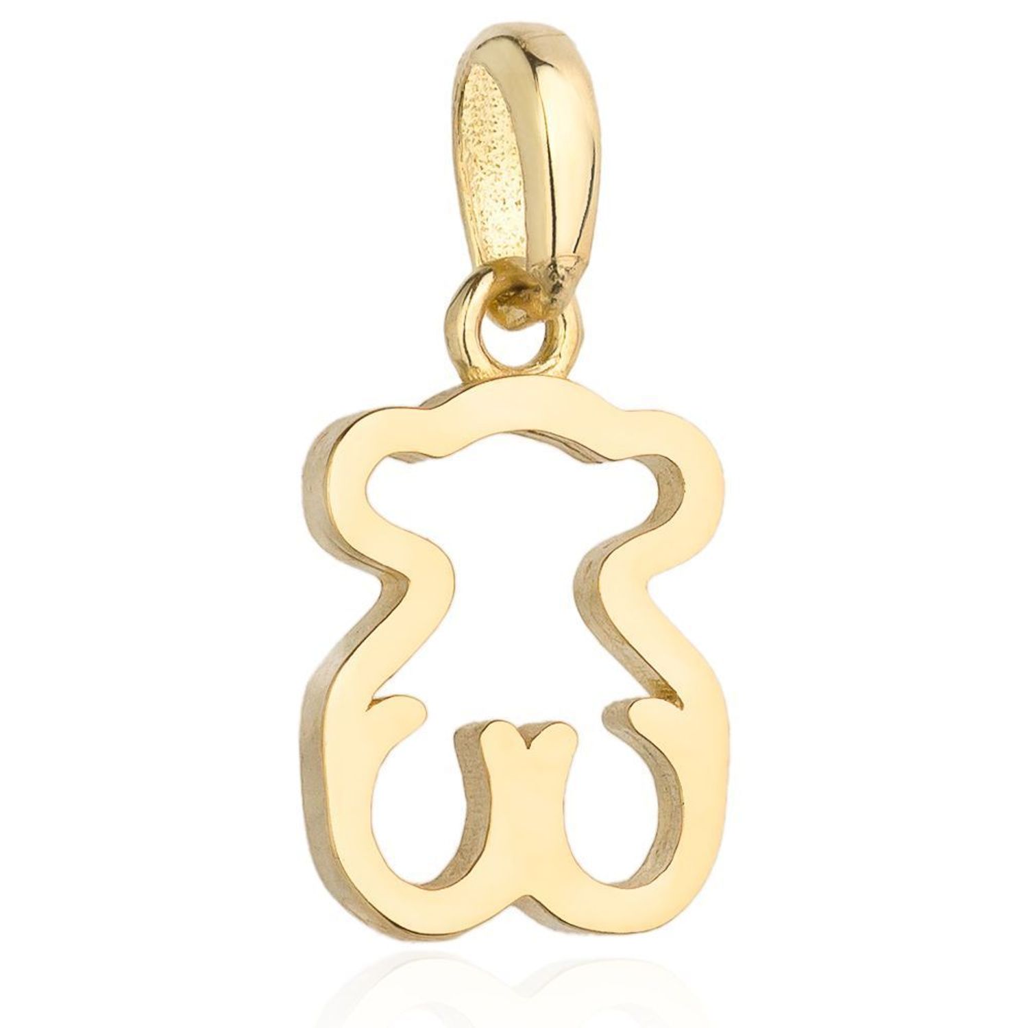 Złota zawieszka 585 w kształcie misia DIA-ZAW-6-25-Z00368-2-585. Piękny, złoty wisiorek o ciekawym wzorze z motywem misia wykonana z żółtego 14-karatowego złota z wysokiej próby 585.Zawieszka w kształcie misia będzie cudownym prezent.jpg