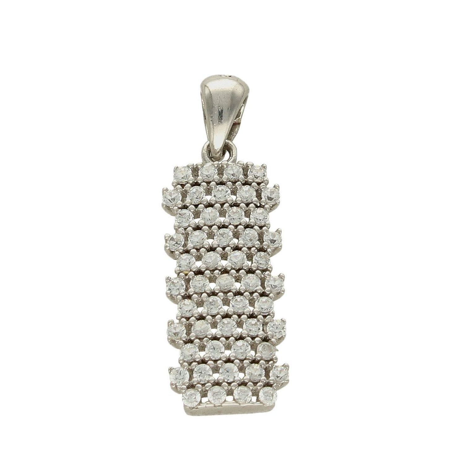 Zawieszka srebrna wysadzana cyrkoniami DIA-ZAW-6120-925. Srebrna zawieszka z cyrkonii. Zawieszka srebrna z cyrkoniami. Srebrna zawieszka damska. Srebrna zawieszka dla każdej kobiety. Zawieszka srebrna z cyr.jpg