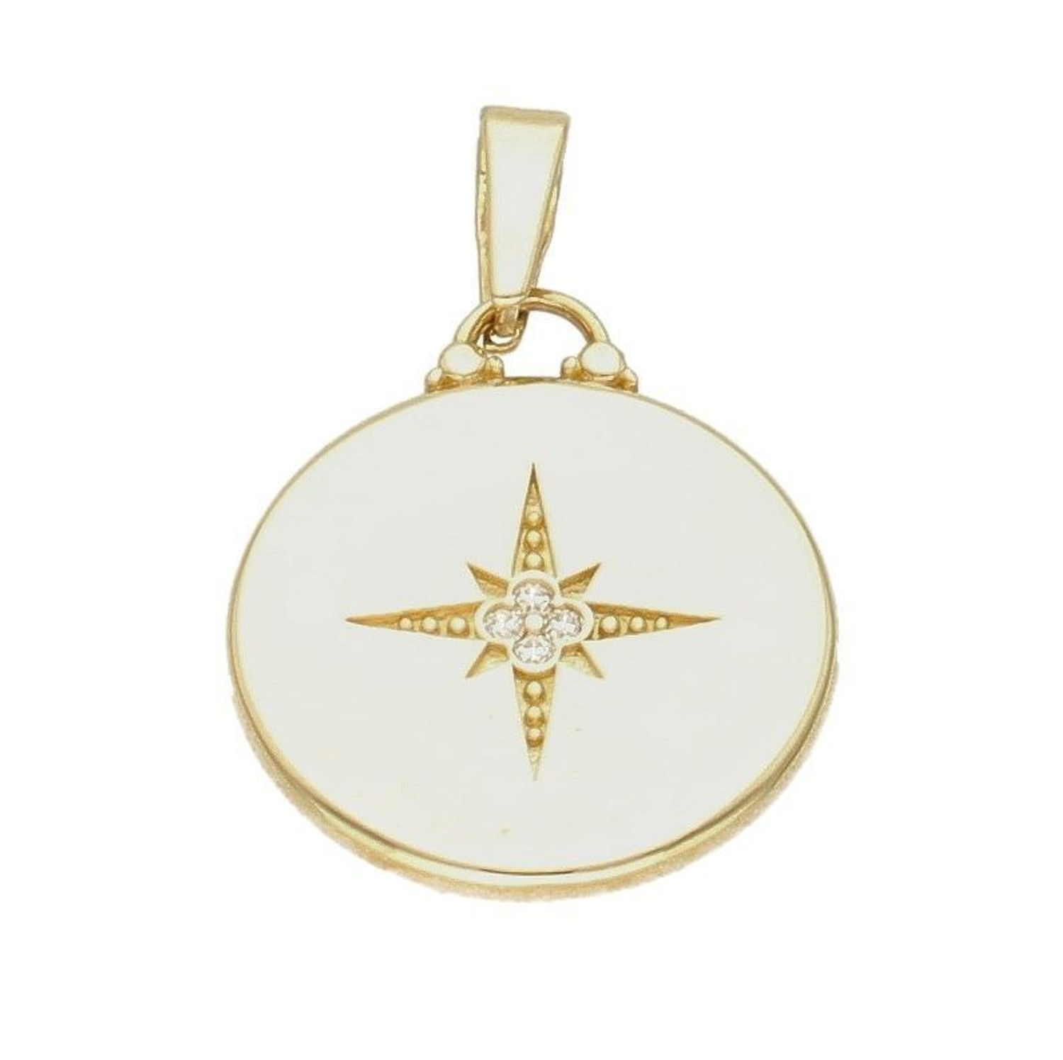 Zawieszka złota próby 585  róża wiatrów DIA-ZAW-6237-585. Złota zawieszka w kształcie róży wiatrów. Zawieszka została wykonana z najwyższ.jpg