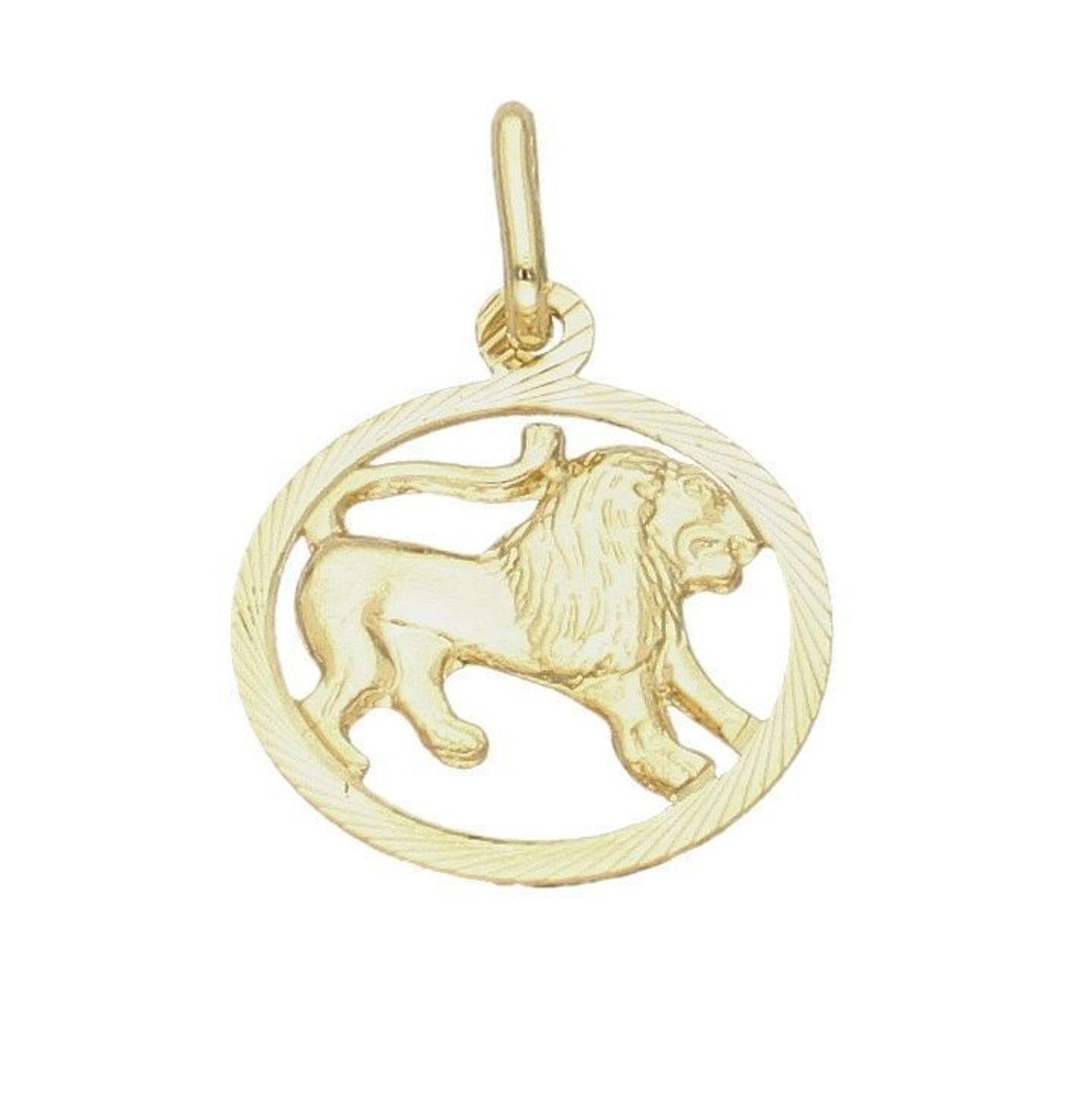 Złota zawieszka znak zodiaku Lew DIA-ZAW-6240-5. Zawieszka została wykonana ze złota próby 585. Zawieszka będzie pięknym prezentem dla bliskiej.jpg