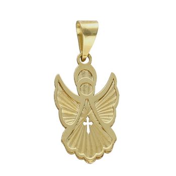 Złota zawieszka 585 diamentowany aniołek DIA-ZAW-6244-585 to klasyczny element biżuterii mogącej pięknie ozdobić każdy kobiecy dekolt. To dodatek, który nie tylko pozwala uatrakcyjnić wizerunek, ale także w ciągu kilku chwil.jpg