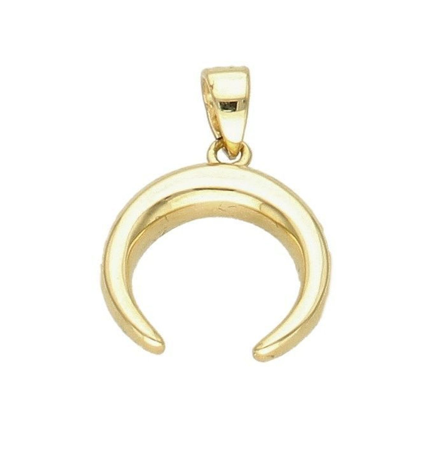 Złota zawieszka półksiężyc próby 585 DIA-ZAW-6252-585. Śliczna, złota zawieszka z modnym elementem ozdobnym w postaci półksiężyca będą uniwersalnym uzupe.jpg