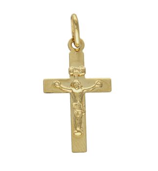 Złota zawieszka krzyżyk 585 z Jezusem DIA-ZAW-6261-585 ✓Złote zawieszki w Sklepie z Biżuterią zegarki-diament.pl ✓Piękne i Stylowe Wisiorki ✓Prawdziwe Złoto ✓Darmowa wysyłka.jpg