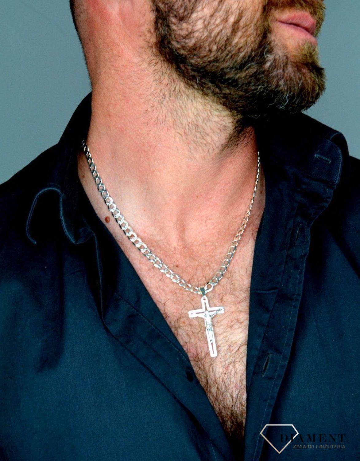 Zawieszka srebrna Krzyżyk z Jezusem 5,1 cm DIA-ZAW-6292-925.jpg