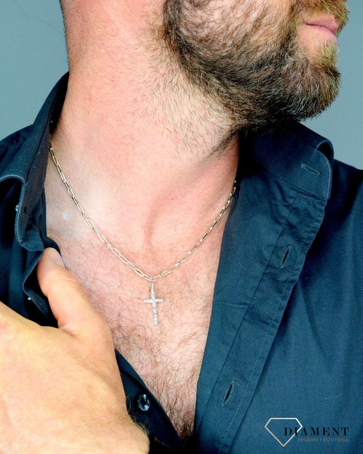 Srebrna zawieszka 925 Krzyż z Jezusem 2,5 cm DIA-ZAW-6295-925.jpg