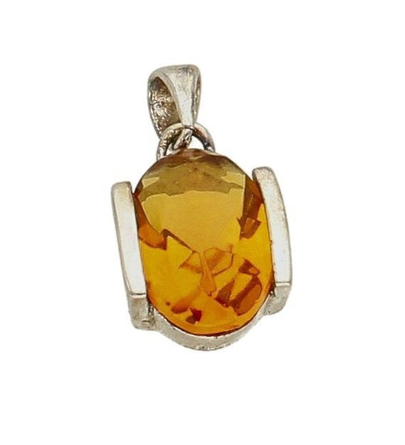 Zawieszka srebrna 'Bursztynowy kryształ' DIA-ZAW-6362-925. Zawieszka damska srebrna. Zawieszka srebrna z kryształem. Zawieszka srebrna z bursztynowym kryształem. Zawieszka srebrn.jpg