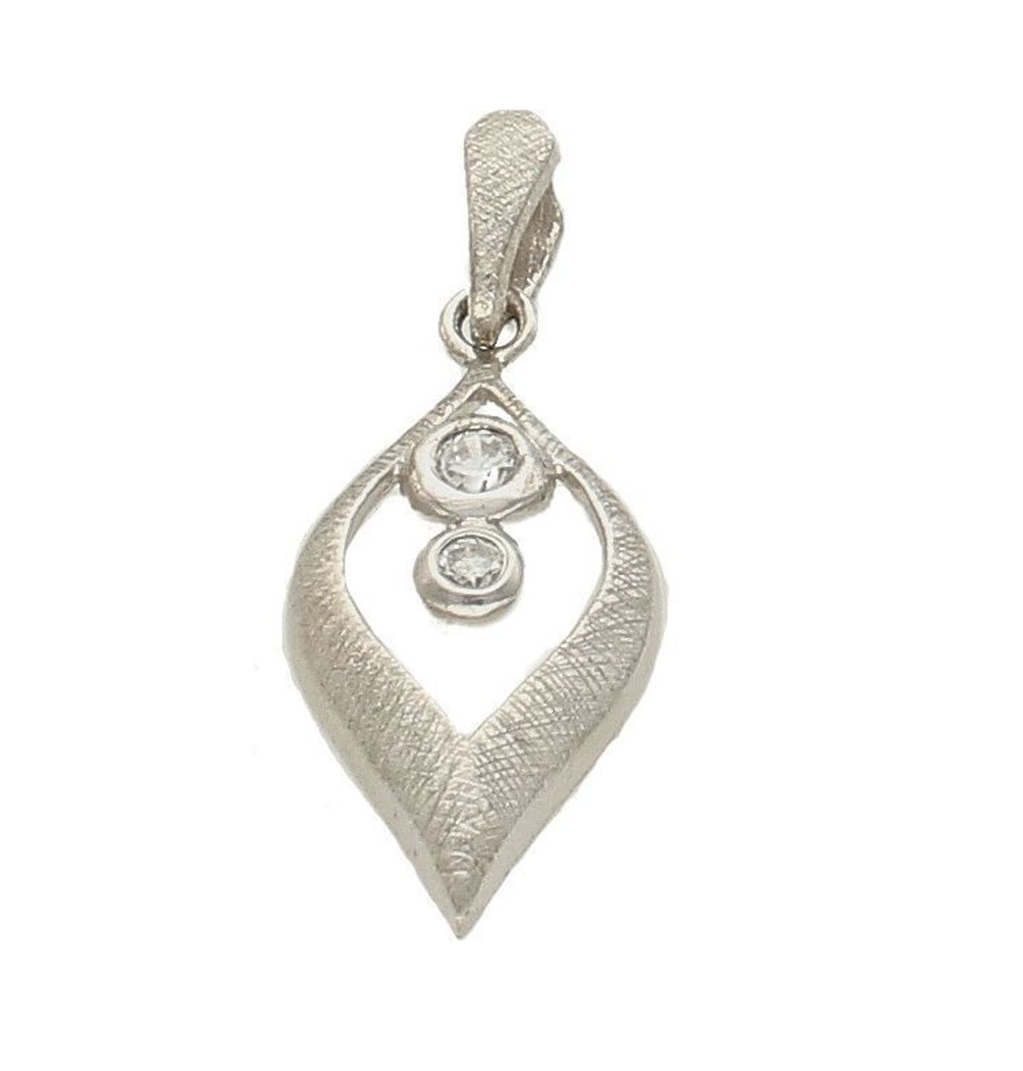 Zawieszka srebrna z cyrkoniami DIA-ZAW-6365-925. Zawieszka srebrna z cyrkoniami. Zawieszka srebrna matowa. Zawieszka srebrna damska. Zawieszka srebrna dla każdej kobiet.jpg