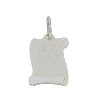 Zawieszka srebrna blaszka znak zodiaku Bliźnięta DIA-ZAW-6410-925.jpg
