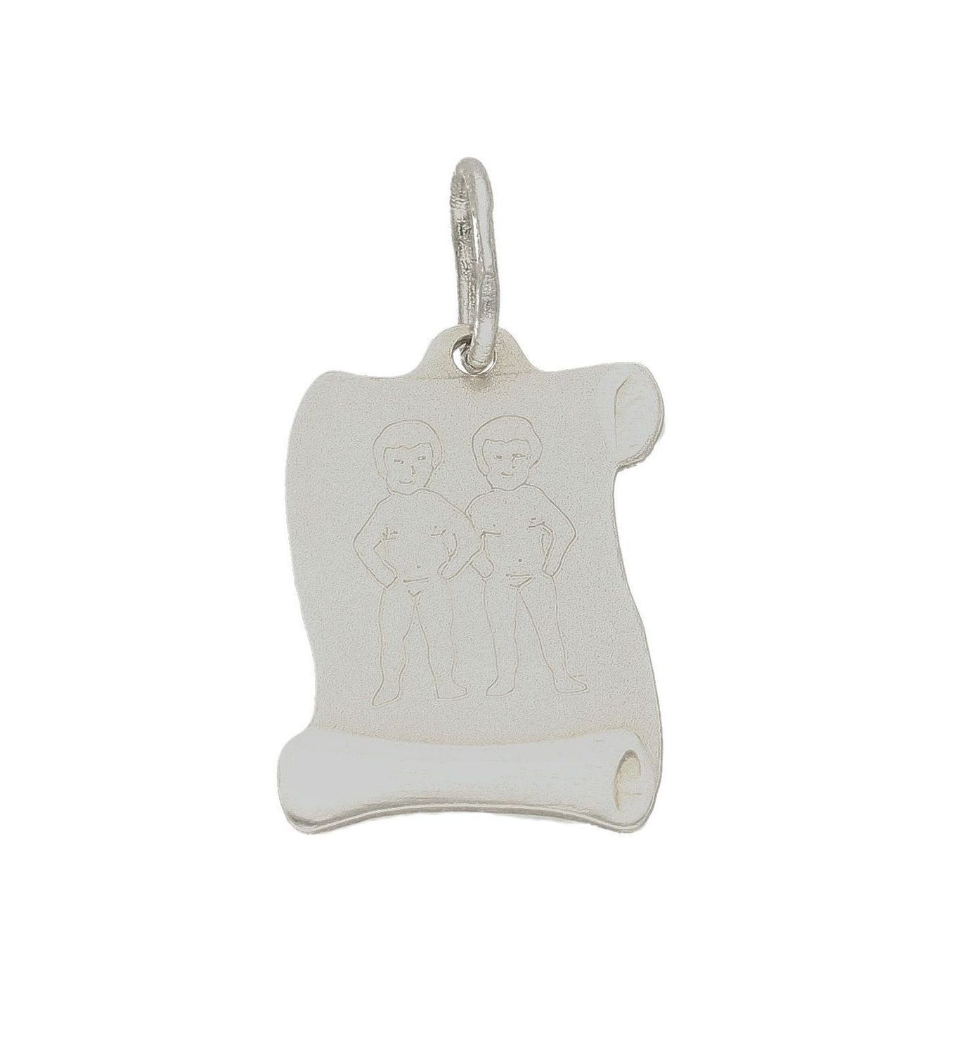 Zawieszka srebrna blaszka znak zodiaku Bliźnięta DIA-ZAW-6410-925.jpg
