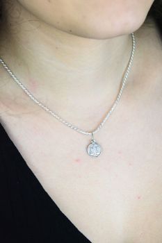 zawieszka srebrna damska, zawieszka znak zodiaku, zawieszka Waga, (1).jpg