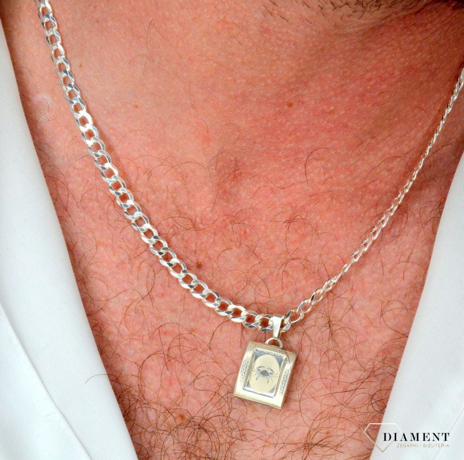 Zawieszka srebrna blaszka znak zodiaku Rak DIA-ZAW-6416-925.jpg