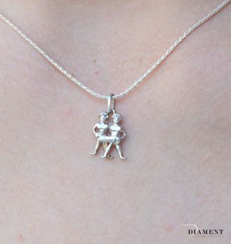 Zawieszka srebrna Znak Zodiaku Bliźnięta DIA-ZAW-6418-925. Zawieszka srebrna znak zodiaku. Zawieszka srebrna Bliźnięta. Zawieszka srebrna damska, męska. Zawieszka srebrna zodiakalna. Zawieszka srebrna zna.JPG