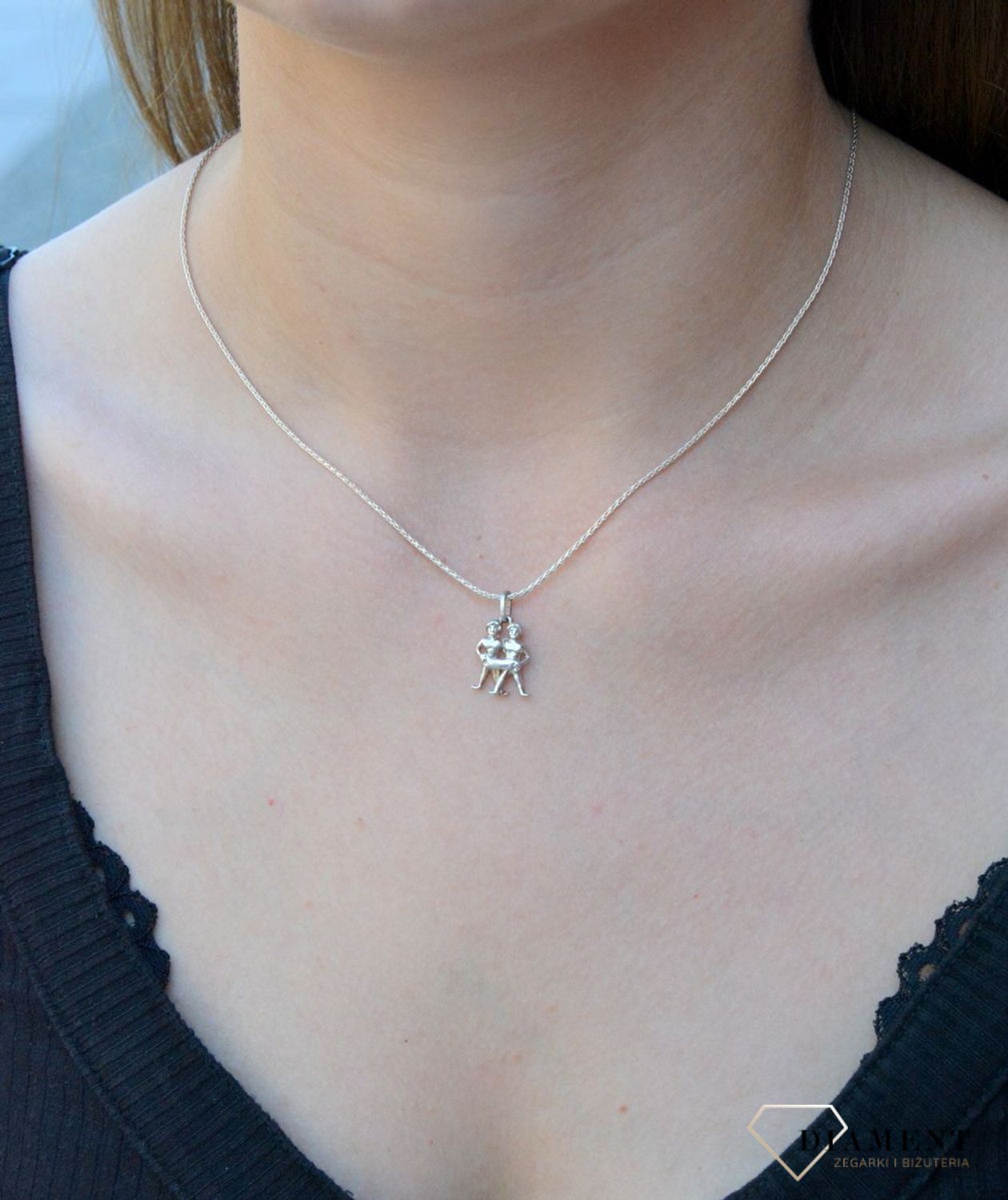 Zawieszka srebrna Znak Zodiaku Bliźnięta DIA-ZAW-6418-925. Zawieszka srebrna znak zodiaku. Zawieszka srebrna Bliźnięta. Zawieszka srebrna damska, męska. Zawieszka srebrna zodiakalna. Zawieszka srebrna znak zodiaku bliźnięta id.jpg